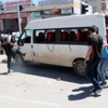 Erzurum'da HDP aracını yaktılar Erzurum'da HDP aracını yaktılar