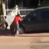 Sokakta, çocuğun önünde kadına şiddet! Sokakta, çocuğun önünde kadına şiddet!