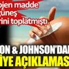 Johnson and Johnson'dan Türkiye açıklaması Johnson and Johnson'dan Türkiye açıklaması