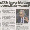 Tony Blair’den IRA açıklaması! Tony Blair’den IRA açıklaması!