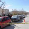 Üniversitede iş makinesinin deldiği doğalgaz borusundan sızıntı Üniversitede iş makinesinin deldiği doğalgaz borusundan sızıntı