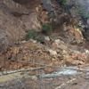 Şalpazarı-Acısu yolunda heyelan Şalpazarı-Acısu yolunda heyelan