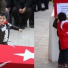 Şehit babaya veda