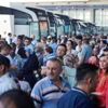Otobüs firmalarında Ramazan Bayramı yoğunluğu Otobüs firmalarında Ramazan Bayramı yoğunluğu