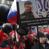 Moskova'da Ukrayna protestosu Moskova'da Ukrayna protestosu
