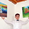 10 yaşındaki ressam ilk sergisini açtı 10 yaşındaki ressam ilk sergisini açtı