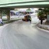 Bakırköy de vinç devrildi