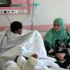 Deprem sırasında yaralananlar hastanede tedavi altında Deprem sırasında yaralananlar hastanede tedavi altında
