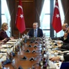 Erdoğan AB heyetini kabul etti Erdoğan AB heyetini kabul etti