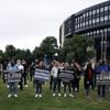 Almanya'da düğün salonu sahiplerinden protesto