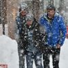 Kars'ta hava ulaşımına kar engeli Kars'ta hava ulaşımına kar engeli