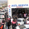 Acil servis savaş alanına döndü