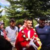 Milli güreşçiye memleketinde coşkulu karşılama Milli güreşçiye memleketinde coşkulu karşılama