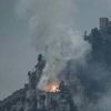 KKTC Girne'de tarihi St. Hilarion Kalesi'nde yangın!