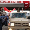 Peşmergeler ağır silahlarla Kobani'ye sevk edildi