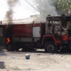 Silvan’da teröristler itfaiye aracını böyle yaktı Silvan’da teröristler itfaiye aracını böyle yaktı