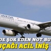 THY uçağı acil iniş yapıyor!