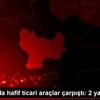 Amasya da hafif ticari araçlar çarpıştı: 2 yaralı Amasya da hafif ticari araçlar çarpıştı: 2 yaralı