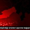 Serada yetiştirdiği ürünleri aşevine bağışlıyor