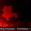 İttifak Holding Konyaspor - Fenerbahçe: 1-0 İttifak Holding Konyaspor - Fenerbahçe: 1-0
