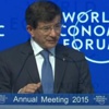 Başbakan Davutoğlu, Davos'da yapılan forumda konuşuyor Başbakan Davutoğlu, Davos'da yapılan forumda konuşuyor