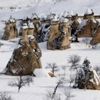 Nevşehir güne karla uyandı Nevşehir güne karla uyandı