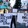 Alkol yasağına karşı çarşaflı eylem Alkol yasağına karşı çarşaflı eylem