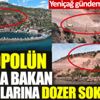 ﻿Akropolün limana bakan yamaçlarına dozer soktular