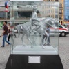 Taksim'deki Atatürk heykeline yoğun ilgi