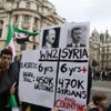 Londra'da Suriye yürüyüşü yapıldı Londra'da Suriye yürüyüşü yapıldı