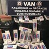 Van'da polis 2018 yılında 1 milyon 697 bin paket kaçak sigara ele geçirdi