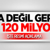 Arda İçin 120 Milyon TL