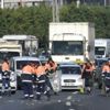 Basın Ekspres yolunda facia son anda atlatıldı Basın Ekspres yolunda facia son anda atlatıldı