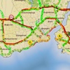 Yağmur başladı trafik kilitlendi Yağmur başladı trafik kilitlendi