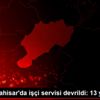 Afyonkarahisar da işçi servisi devrildi: 13 yaralı Afyonkarahisar da işçi servisi devrildi: 13 yaralı
