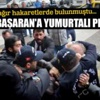 Feyzi İşbaşaran'a yumurtalı protesto -İZLE