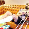 Gökhan Türkmen ayağının kırıldığını hastanede öğrendi Gökhan Türkmen ayağının kırıldığını hastanede öğrendi