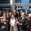 Adliyede kadın avukata 'taciz' protestosu Adliyede kadın avukata 'taciz' protestosu