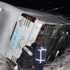 Aksaray'da otobüs devrildi: 7 yaralı Aksaray'da otobüs devrildi: 7 yaralı