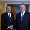 Çavuşoğlu, Ukrayna eski Devlet Başkanı Petro Poroşenko ...