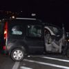 Kaza yapan araca başka otomobil çarptı