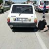 Amasya’da otomobilin çarpmasıyla ölen oğlunun başında gözyaşı döktü