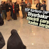 Diyarbakır'da çarşaflı kadınlar galeride sergilendi Diyarbakır'da çarşaflı kadınlar galeride sergilendi
