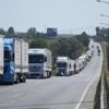Kapıkule'de 10 kilometrelik tır kuyruğu Kapıkule'de 10 kilometrelik tır kuyruğu
