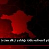 Manisa da tırdan alkol çaldığı iddia edilen 6 şüpheli ... Manisa da tırdan alkol çaldığı iddia edilen 6 şüpheli ...