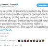 Trump’tan İran protestolarına destek tweeti Trump’tan İran protestolarına destek tweeti