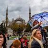 Sultanahmet'te turistleri de şaşırtan görüntü