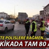 Polise aldırmayıp kırmızı ışıkta geçtiler Polise aldırmayıp kırmızı ışıkta geçtiler