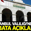 İstanbul Valiliği'nden mazbata açıklaması!
