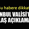 İstanbul Valisi'nden sürücülere flaş açıklama!